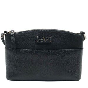 Kate Spade Black Pebbled Leather Grove Street Millie Crossbody Bag